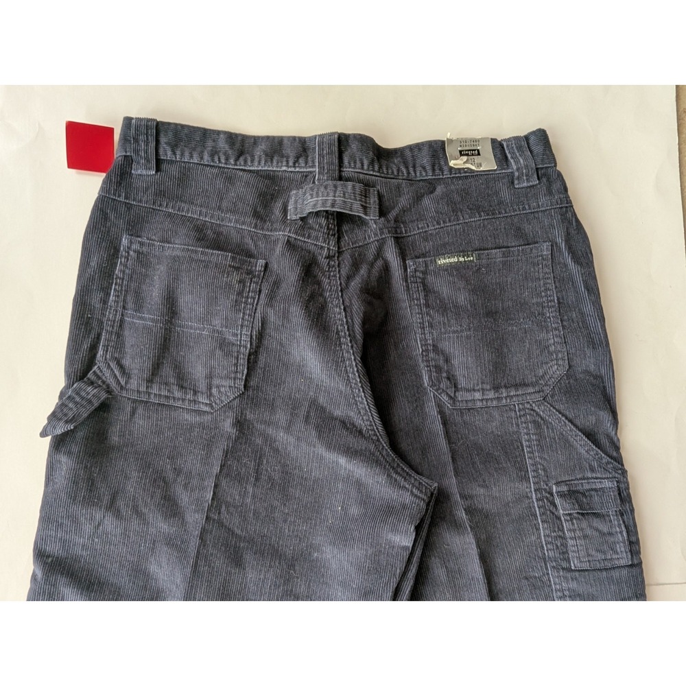 Riveted by Lee  Corduroy Pants Womens Sz 12 Medium  Blue Relaxed Cotton - Picture 8 of 11